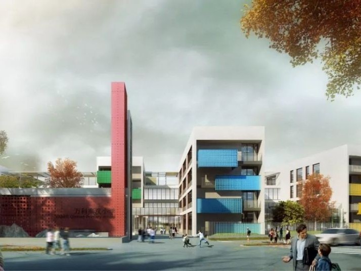 西安秦汉万科双语小学选用bg大游轻质抹灰石膏