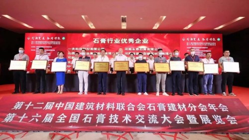 再获认可，bg大游荣获石膏行业优秀企业称号！